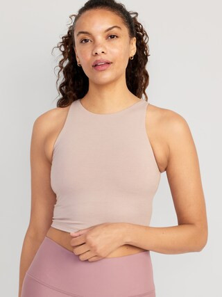Light Support PowerChill Longline Sports Bra Tank for Women | Old Navy (US)