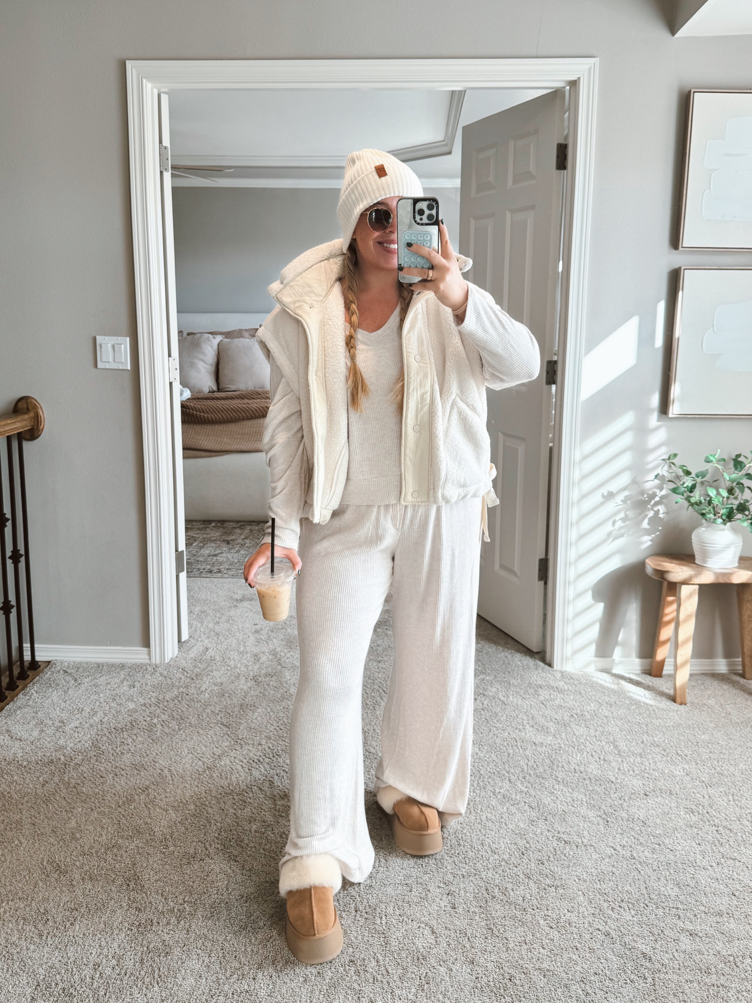 SOFTEST target PJ set! Stick TTS. Pants run slightly long for my gals under 5’4” I had to roll mine OR pair with a platform sneaker or slipper ☺️ need more colors of this set because it’s seriously the coziest. 

#LTKFindsUnder50 #LTKFindsUnder100 #LTKMidsize