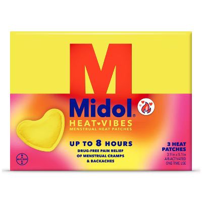 Midol Heat Vibes Menstrual Pain Relief Heat Patches for Menstrual Symptom Relief - 3ct | Target