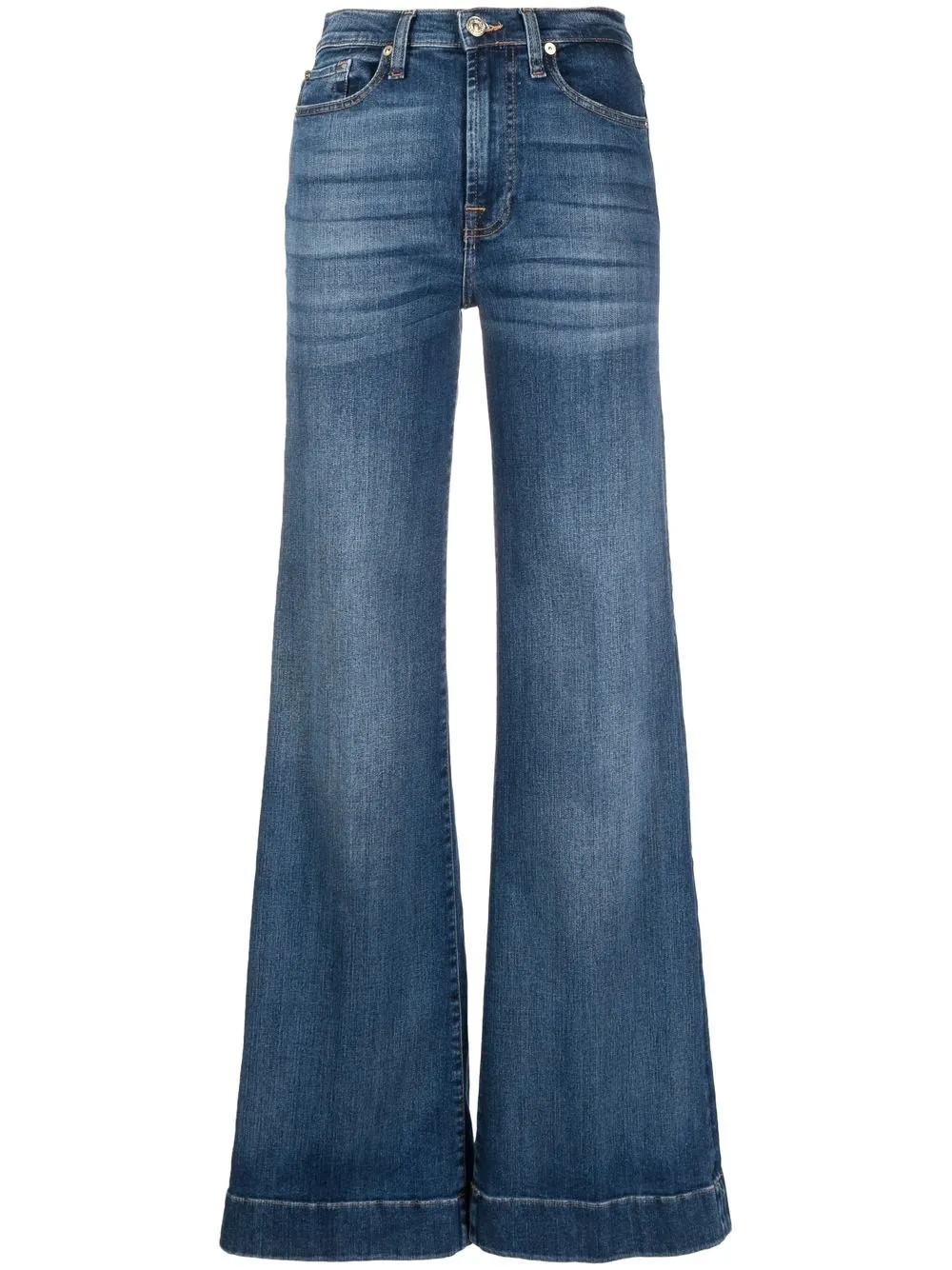 7 For All Mankind Flared Denim Jeans - Farfetch | Farfetch Global