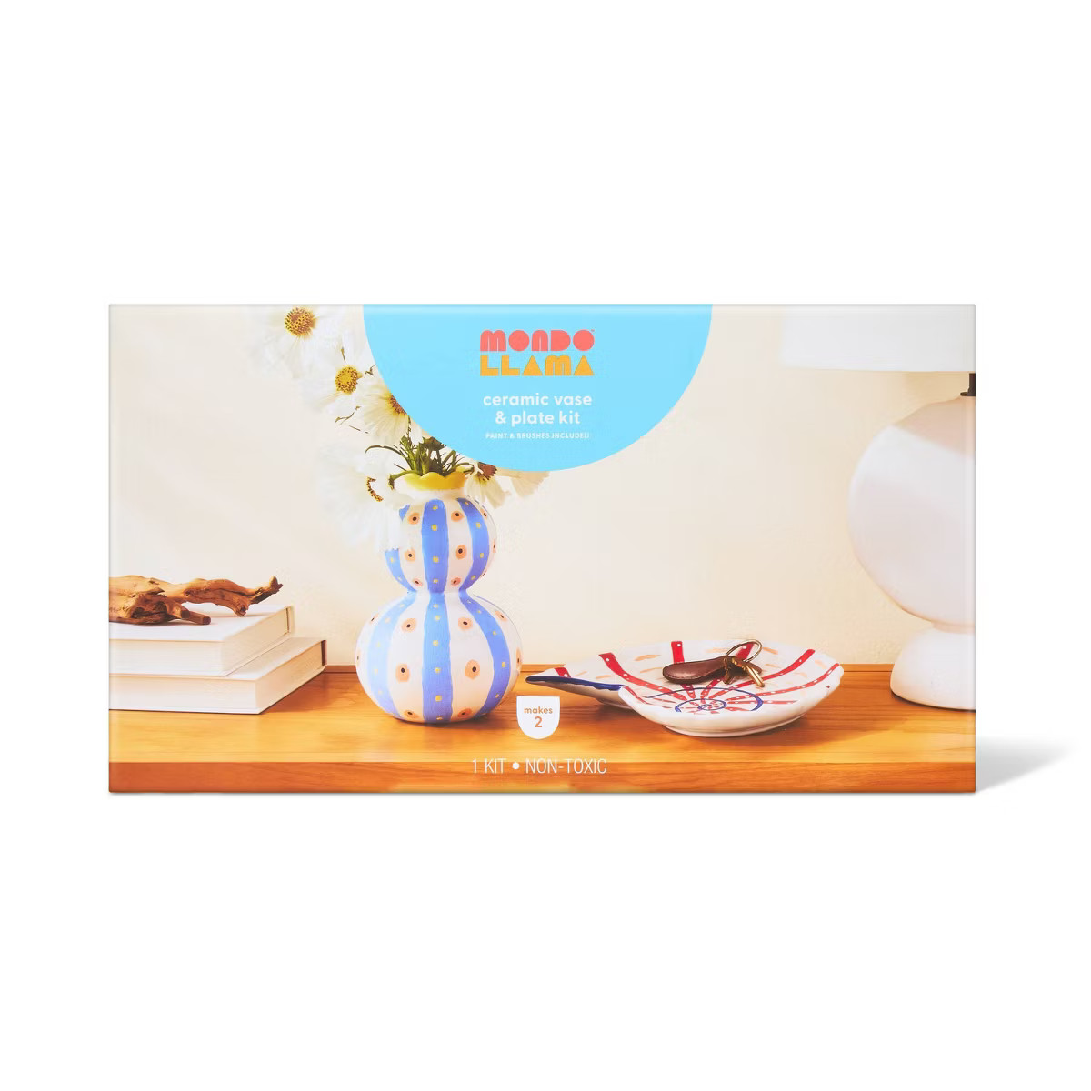 Ceramic Vase and Plate Painting Craft Kit - Mondo Llama™ | Target