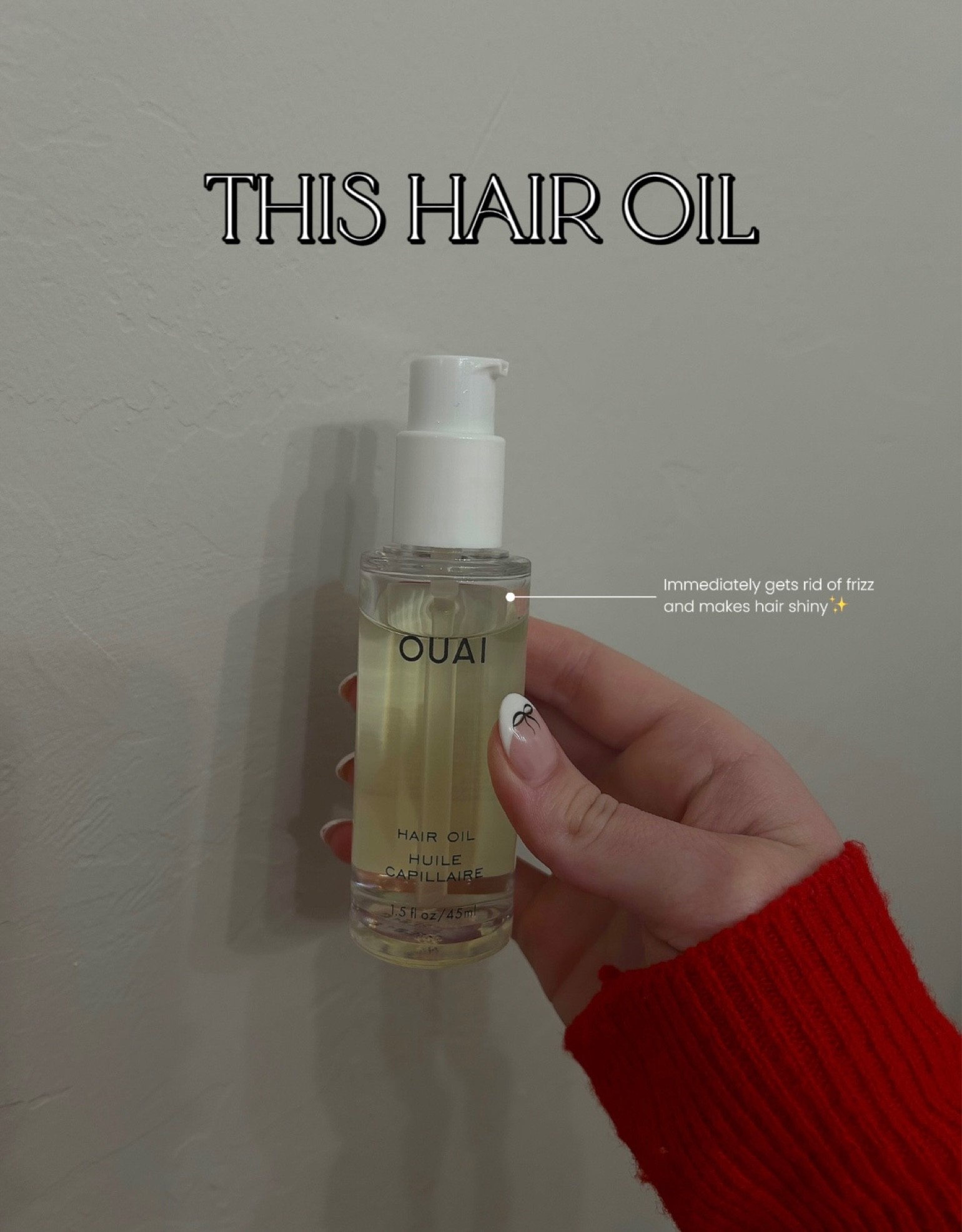Such a good hair oil! Makes my hair so shiny and soft and gets rid of frizz. 🫶🏼❤️

#LTKSeasonal #LTKCyberWeek #LTKbeauty