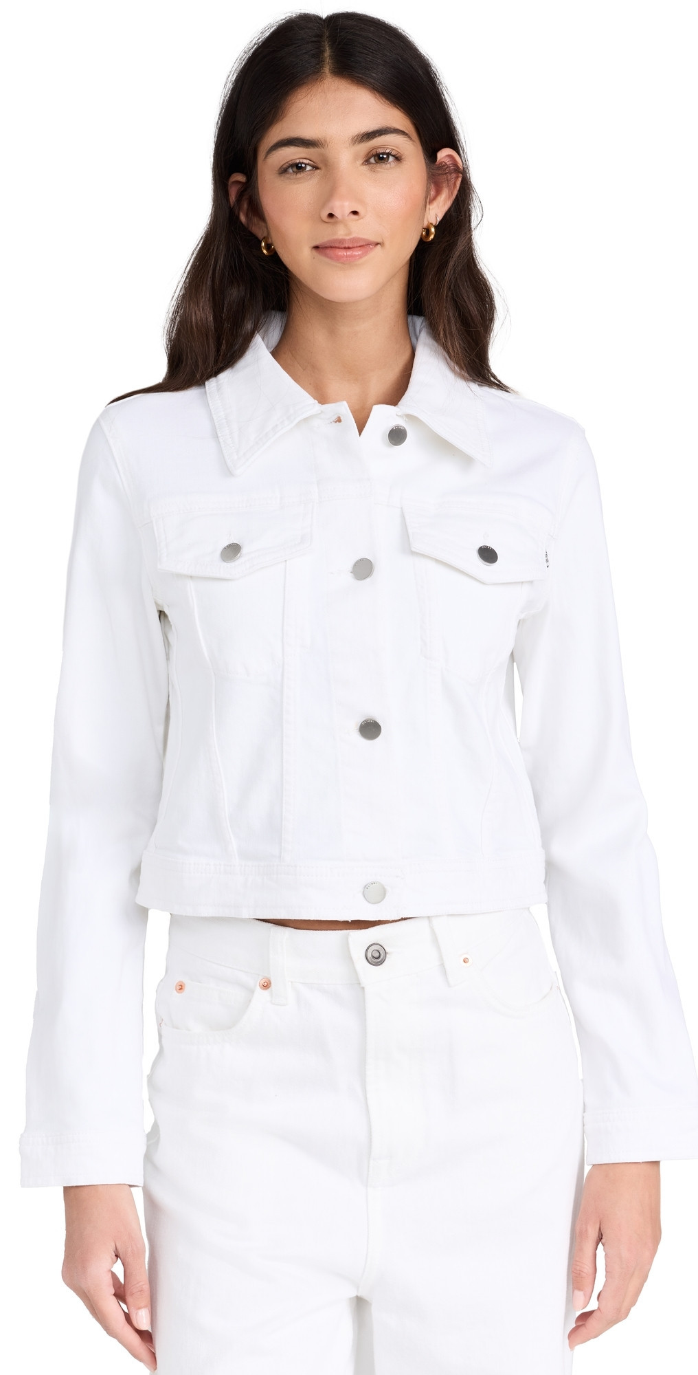 DL1961 Vika Jacket Classic Denim White (Vintage) XL | Shopbop