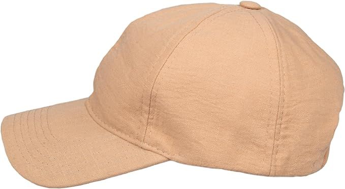 Linen Summer Women Baseball Cap, Unisex Sports Cap, Men Breathable Dad Hat, Adjustable Cap | Amazon (US)