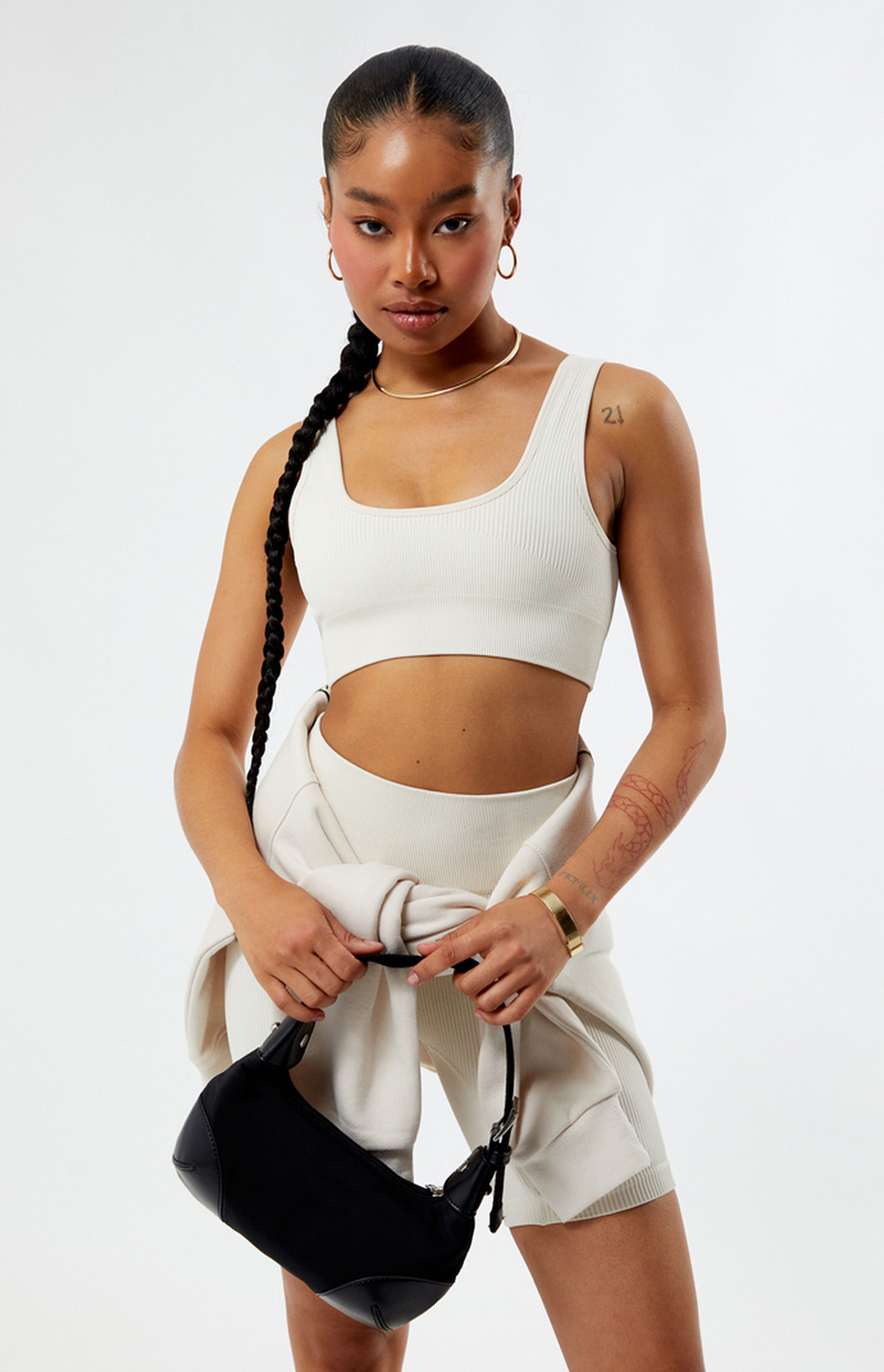 PAC 1980 Active Seamless Ribbed Sports Bra | PacSun