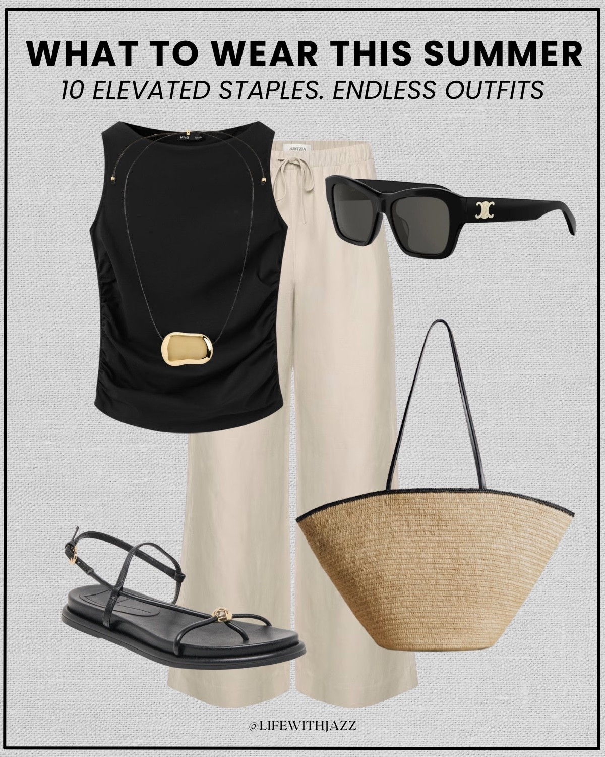 what to wear this summer: 10 elevated staples 

summer style / summer staples / elevated style / dressy outfits / skirt outfits / tailored shorts / strappy sandals / jelly sandals / woven tote bag / straw tote / linen vest

#LTKootd #LTKSeasonal