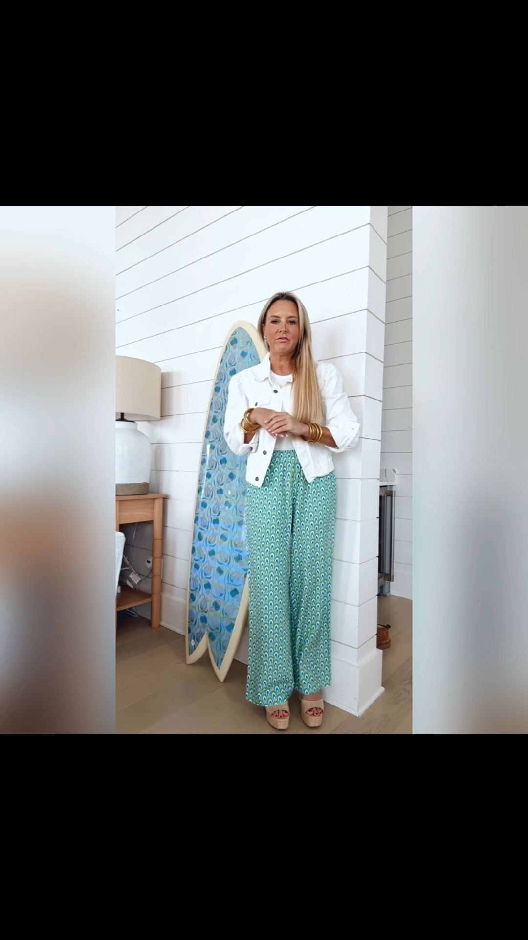 I love this denim jacket (fit tip: size up) and tank and pants combo. Wearing xs in tank and pants and medium in jacket  

#LTKootd #LTKFindsUnder100 #LTKSeasonal