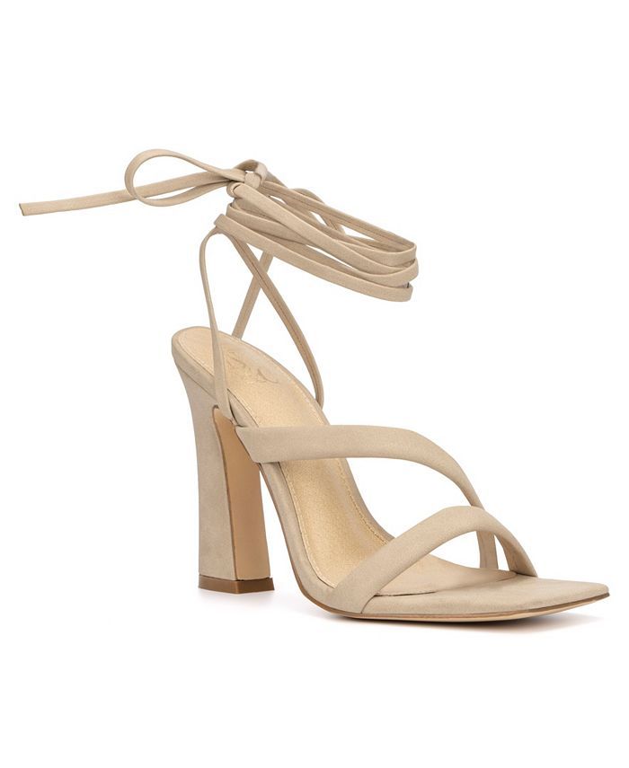 New York And Company Women's Ines Lace Up Heel Sandals & Reviews - Sandals - Shoes - Macy's | Macys (US)