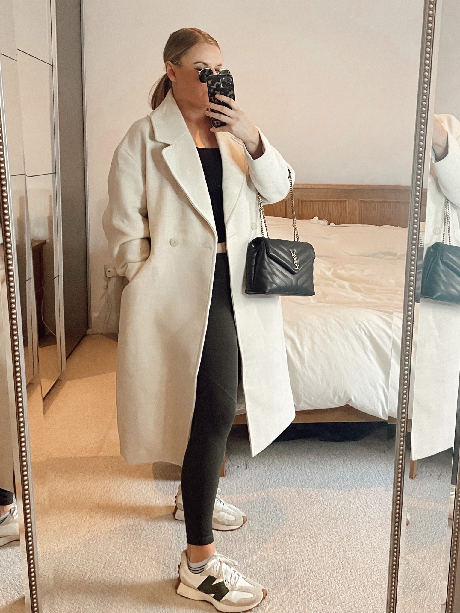 Sports luxe outfit comfy everyday sporty look with cream H&M coat 

#LTKunder50 #LTKeurope #LTKSeasonal