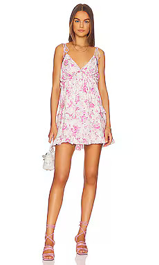 MAJORELLE Mae Mini Dress in Tea Party Pink from Revolve.com | Revolve Clothing (Global)