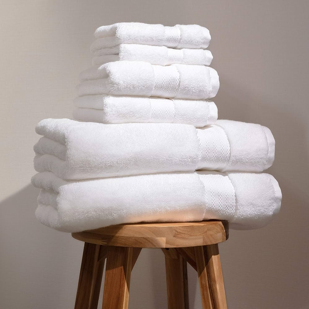 100% Organic Cotton Bath Towel Set | Bathroom Luxury Towel Set of 6 | GOTS Certified | Hotel Prem... | Amazon (US)