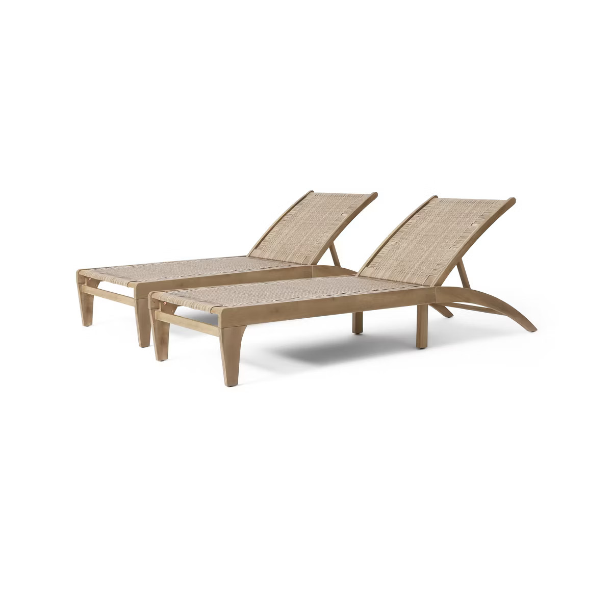 Christopher Knight Home Benfield Outdoor Acacia Wood and Flat Wicker Chaise Lounge | Target
