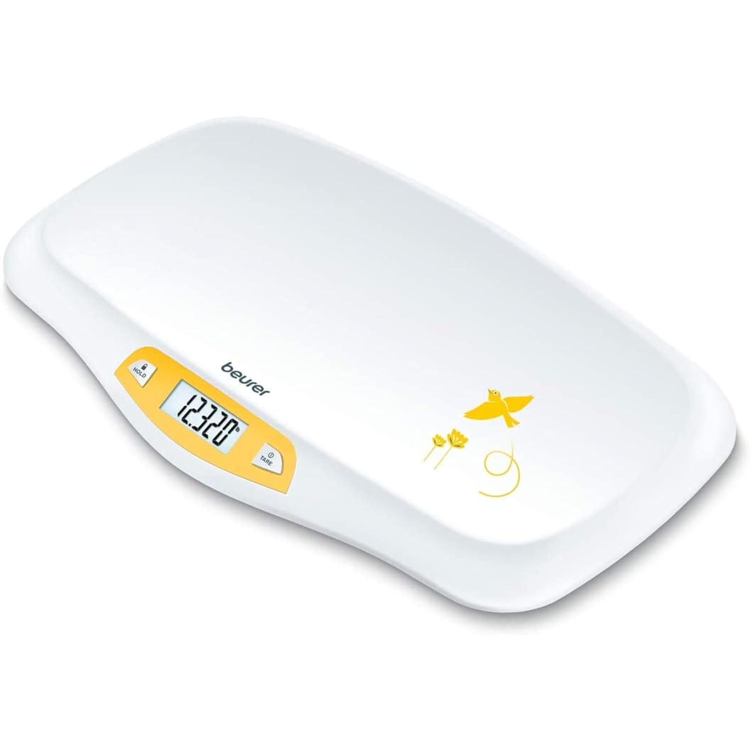 Beurer BY80 Digital Baby Scale, Infant Scale for Weighing in Pounds, Ounces, or Kilograms up to 44 lbs with Hold Function, Pet Scale for Cats and Dogs Analysis | Amazon (US)