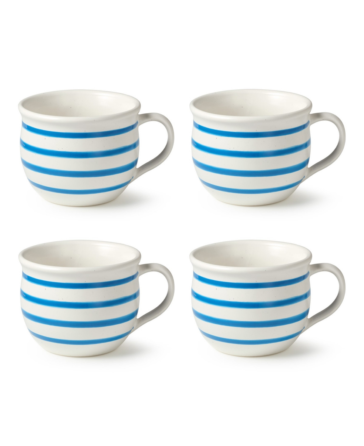 Certified International Dockside Jumbo 4-Pc. Chowder Bowls, Service For 4 - Blue | Macy's