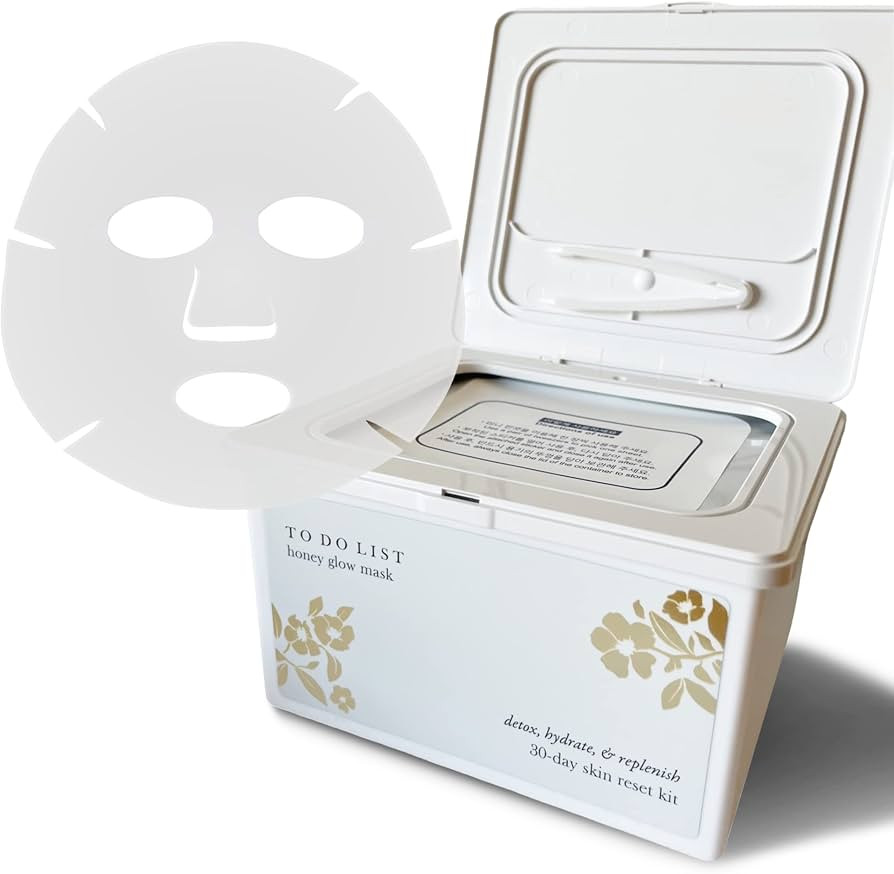 TO DO LIST Honey Glow Sheet Mask | Professional Spa-Grade Korean Sheet Masks | Premium Face Mask ... | Amazon (US)