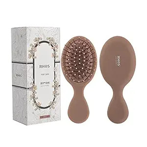 RHOS Mini Travel Hair Brush for Women/Men/Kids - Pocket Detangler Brush for Wet and Dry Hair - Tr... | Amazon (US)