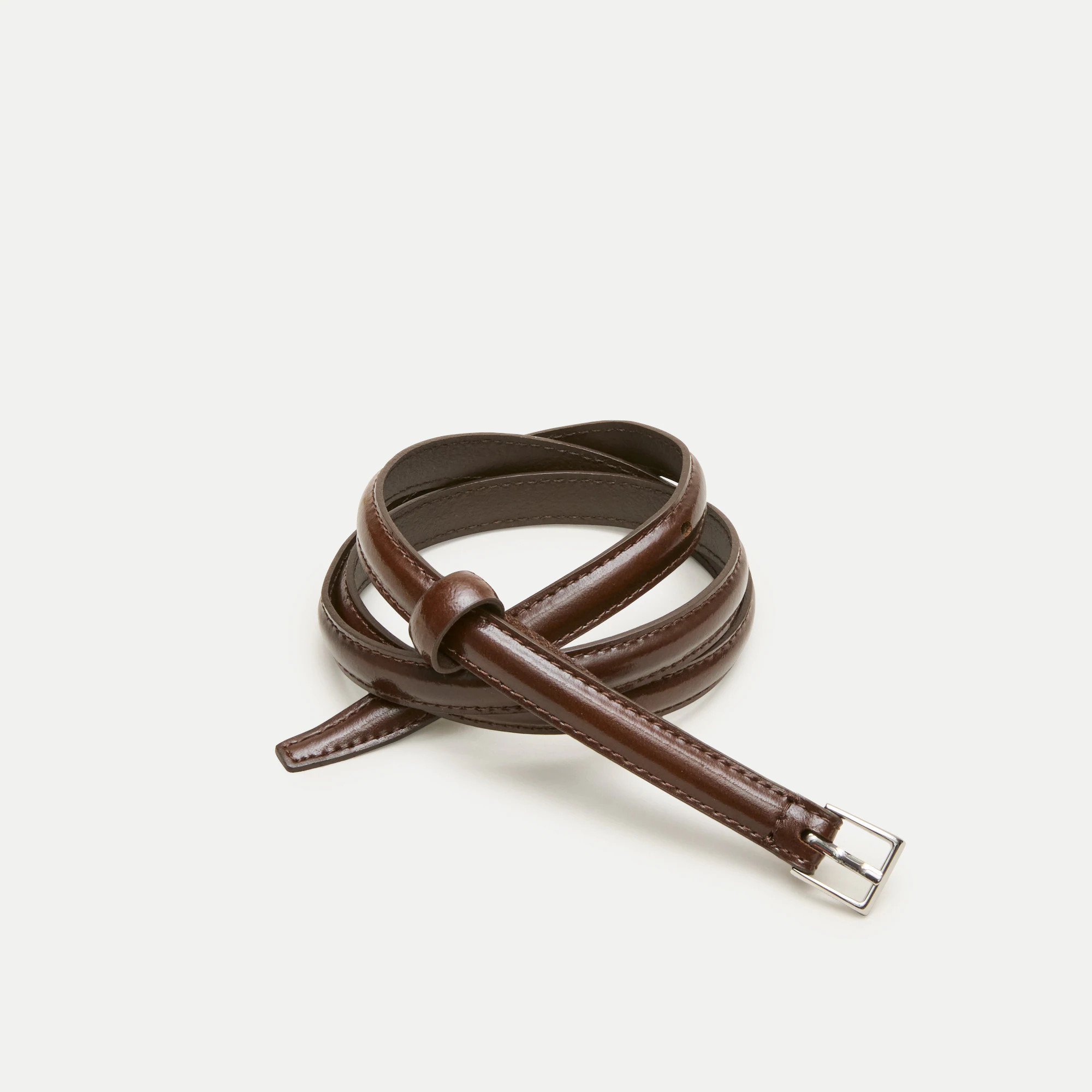 Berkeley skinny belt in Italian leather | J. Crew US