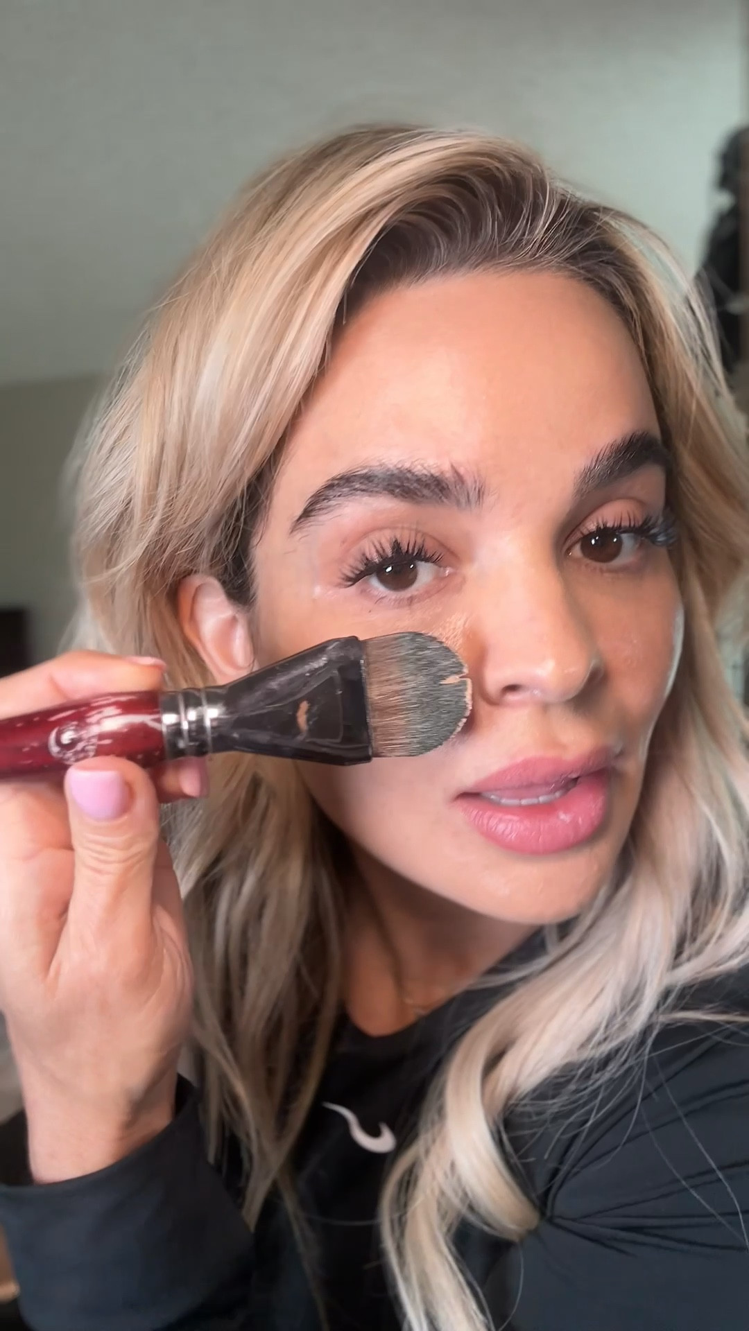 Flat brush for foundation !