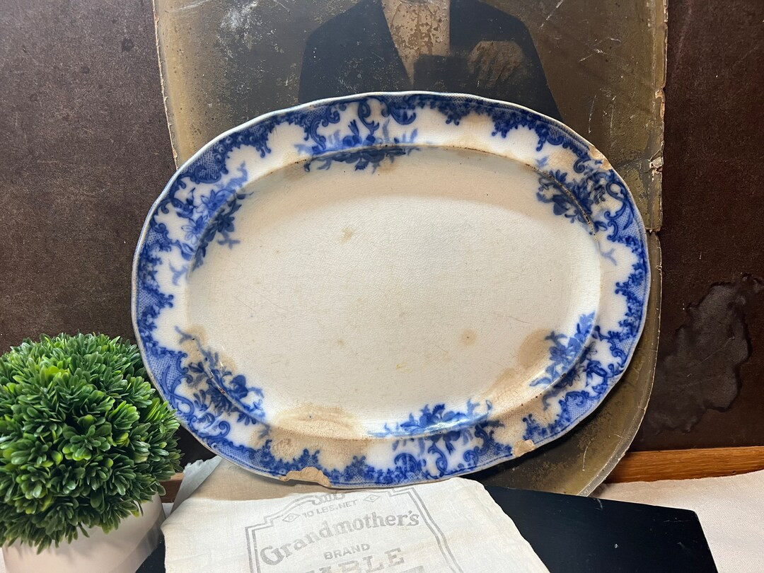 Antique Rustic Furnivals Versailles England Platter | Etsy (US)