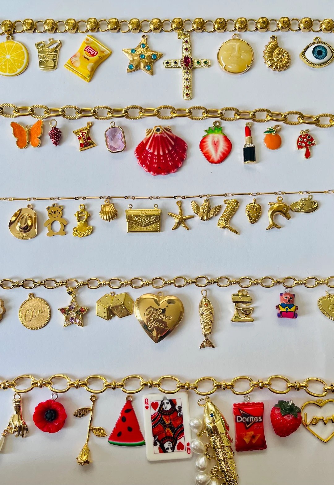 Custom Design Your Own Charm Necklace Gold Design Your Own Gold Charm Necklace - Etsy | Etsy (US)