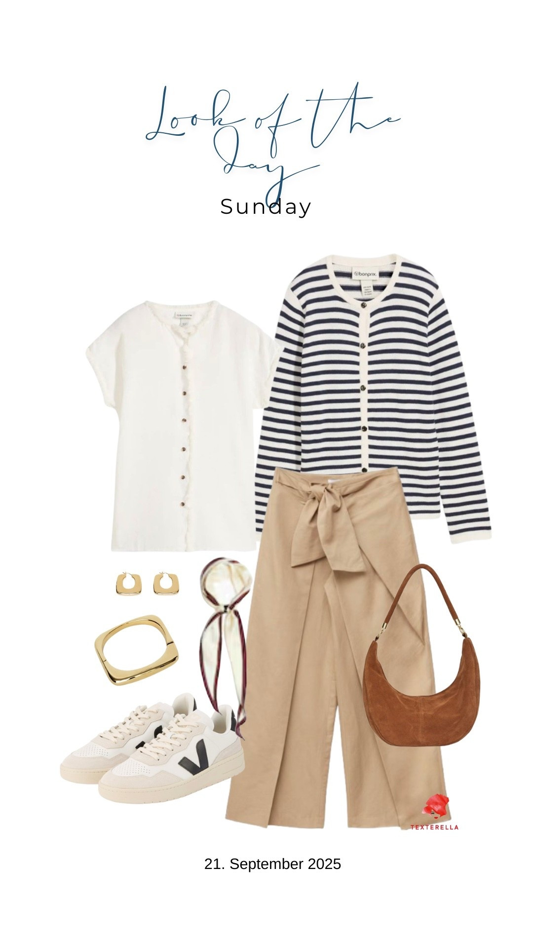 Sunday Elegance: Streifenjacke mit Gold und Beige

#LTKmidsize #LTKeurope #LTKü50