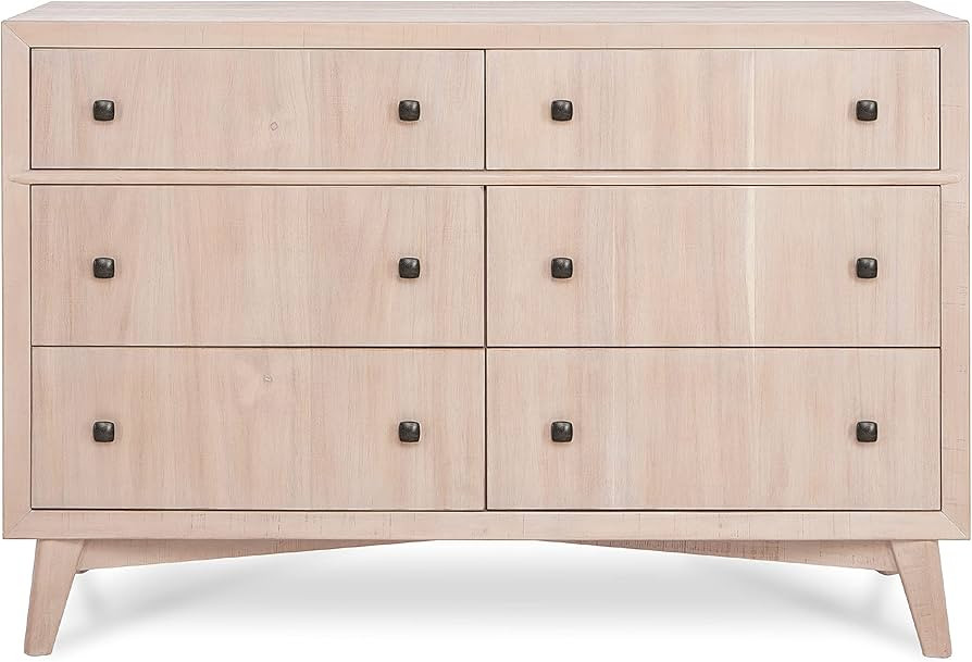 Evolur Loft Antilia Mid-Century Double Dresser, Sand Castle Oak | Amazon (US)