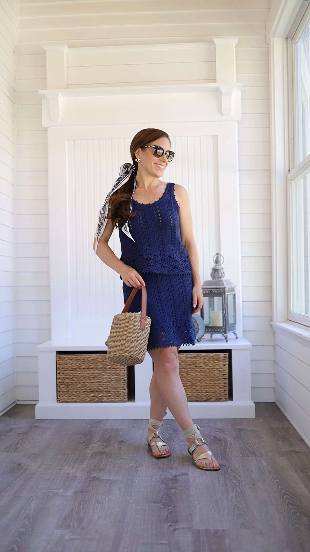 This navy crochet set from @target is so versatile! Airy and breathable, it's great as a vacation outfit, beach coverup, and for a 4th of July outfit. 

Style with a woven bag and gold sandals for an extra jazzy look. 

I'm wearing the XS for sizing reference. It's a fitted style, so don't be afraid to size up.

Fourth of July style | Target style | two piece set | crochet tank | crochet skirt

#LTKSeasonal #LTKPetite #LTKSwim 

 #LTKPetite #LTKSwim #LTKTravel