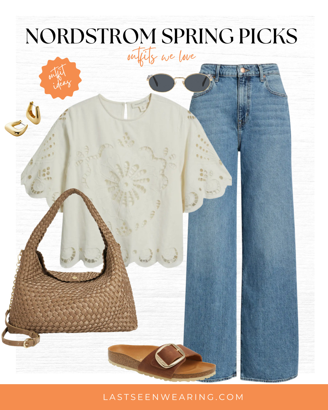 All about eyelet detailing this spring! So pretty and feminine.  

 #LTKootd #LTKSeasonal #LTKOver40