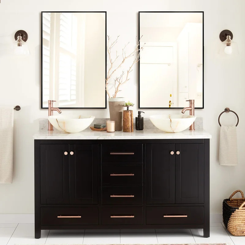 Eppinger Rectangle Metal Wall Mirror (Set of 2) | Wayfair North America