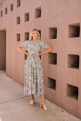 MW Occasion Garden Floral Midi Dress | Merrick White