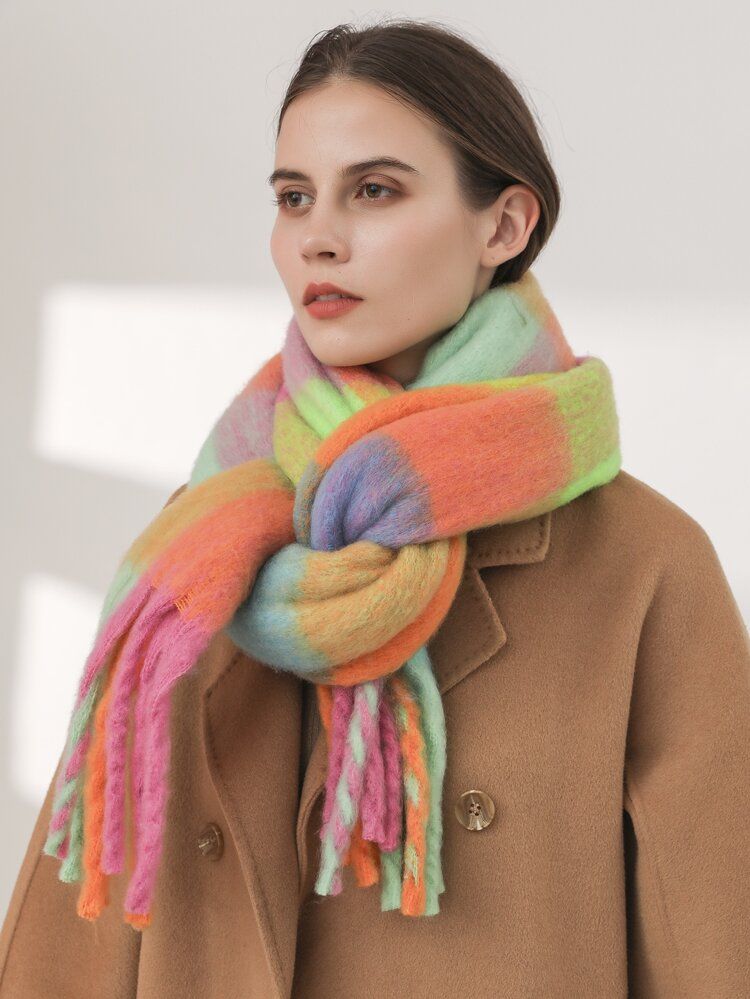 Color Block Scarf | SHEIN