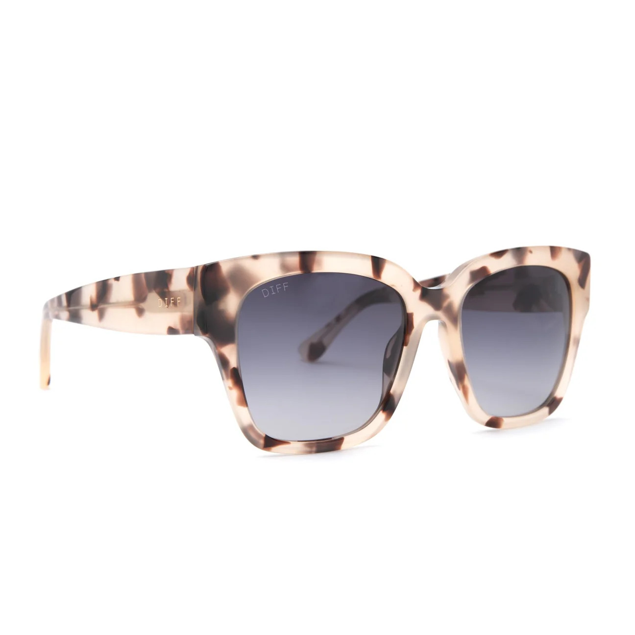 BELLA II - CREAM TORTOISE + GREY GRADIENT SUNGLASSES | DIFF Eyewear