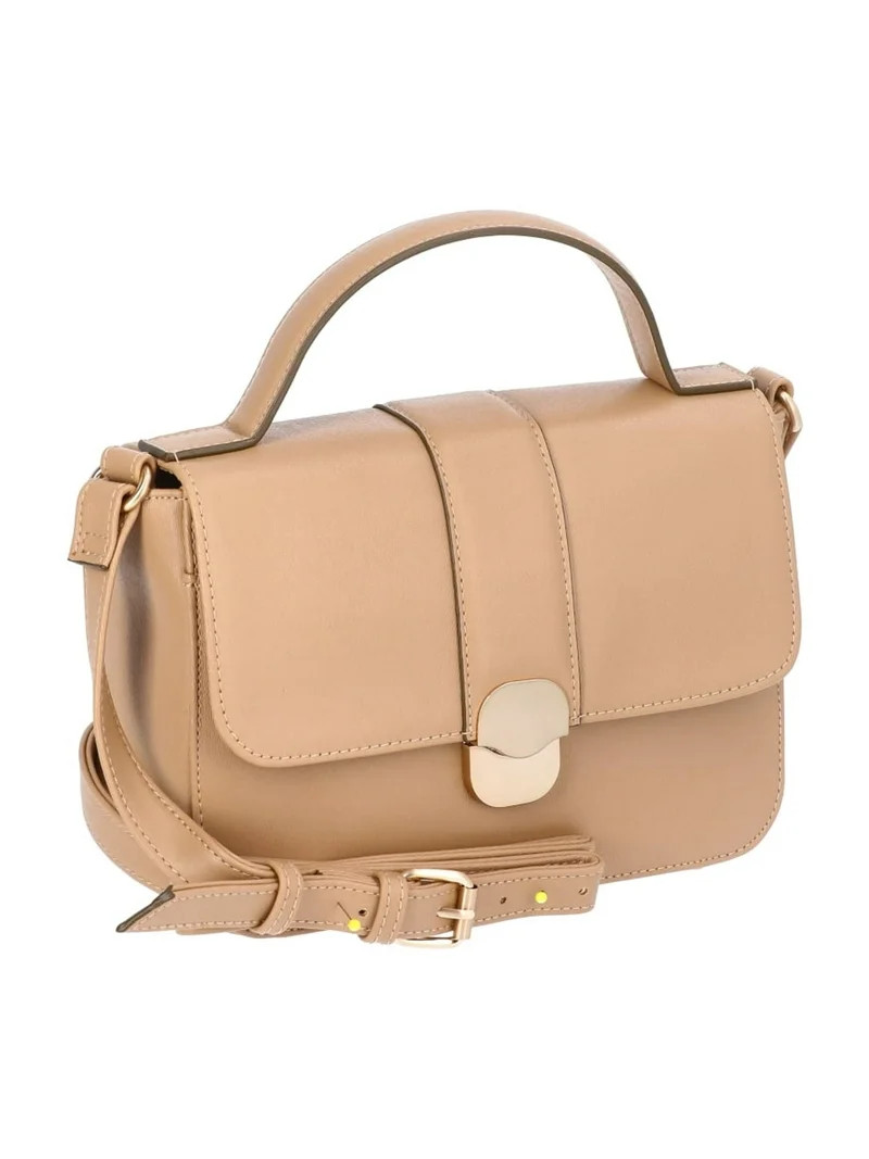 Time and Tru Women's Vida Crossbody Bag, Mocha Splash | Walmart (US)