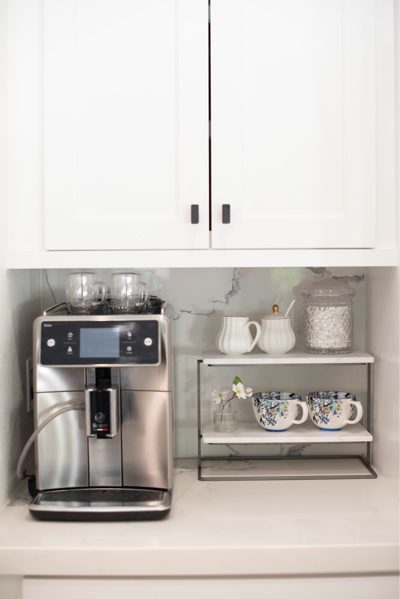 Kitchen coffee station styled for Spring and Summer 

#LTKSeasonal #LTKhome #LTKfamily