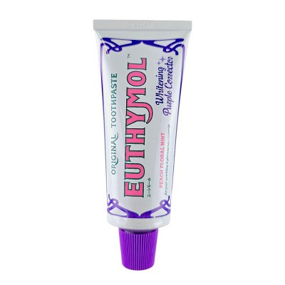 Euthymol Whitening Purple Corrector Toothpaste (3.7 oz) - (Peach Floral Mint)Neutralize the yellow and unveil a brilliant, peach-kissed shine | Target