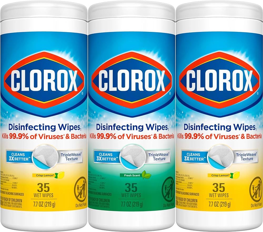 Clorox Disinfecting Wipes Value Pack, Cleaning Wipes, 35 Count Each, Pack of 3 (Package May Vary) | Amazon (US)