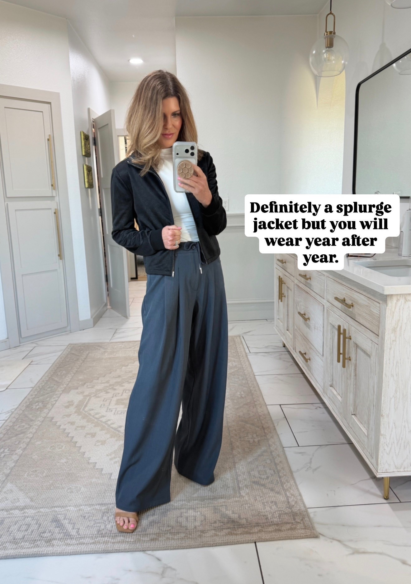 What I wore to dinner. Pants size small top size medium 
Jacket tts

#LTKOver40