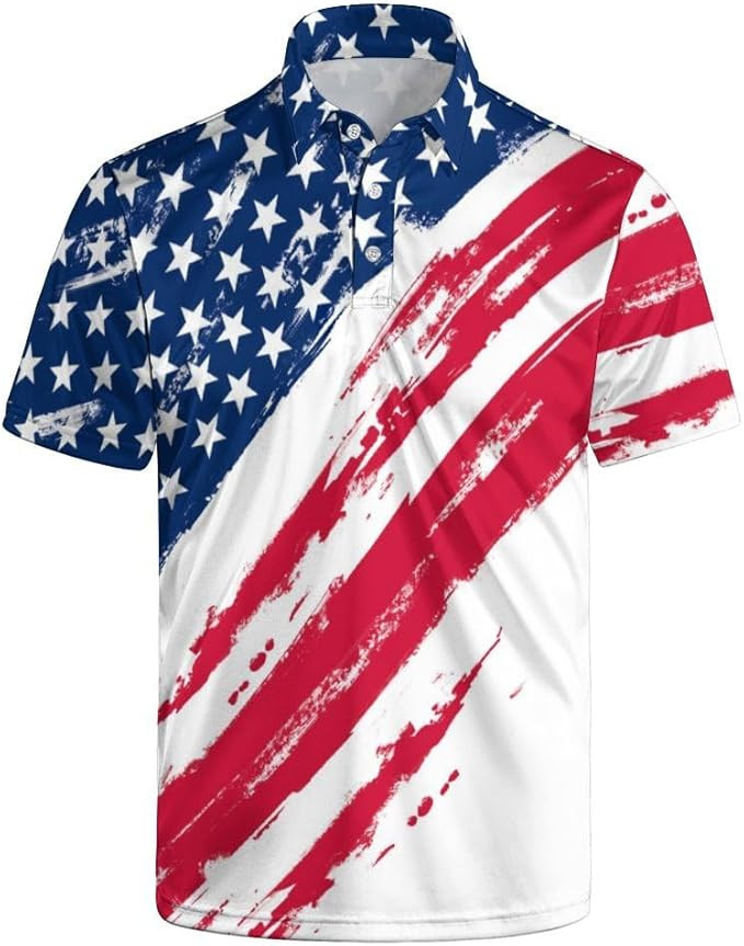 Lxopogk Golf Shirts for Men Funny Polo Short Sleeve Performance Moisture Wicking Quick Dry Mens H... | Amazon (US)