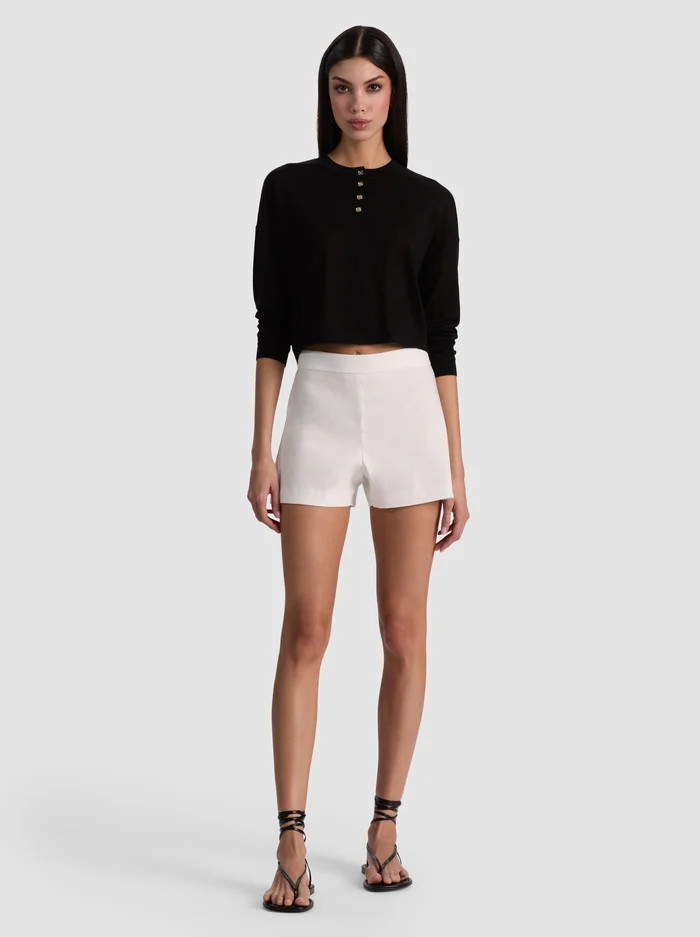 HERA LINEN SHORT | Alice + Olivia