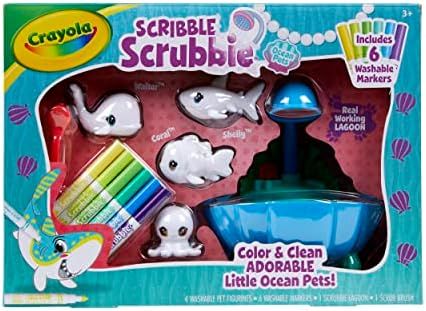 Crayola Scribble Scrubbie Pets Blue Lagoon Playset, Ocean Animals, Girls & Boys Toys & Gifts Ages... | Amazon (US)