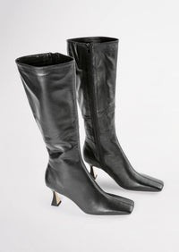 Fantasy Black Venice 8cm Calf Boots | Tony Bianco (Global)