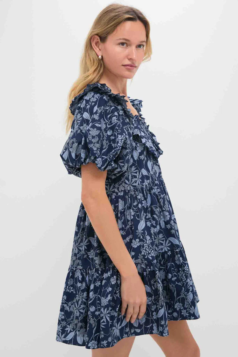 Blue Floral Samson Mini Dress | Tuckernuck (US)