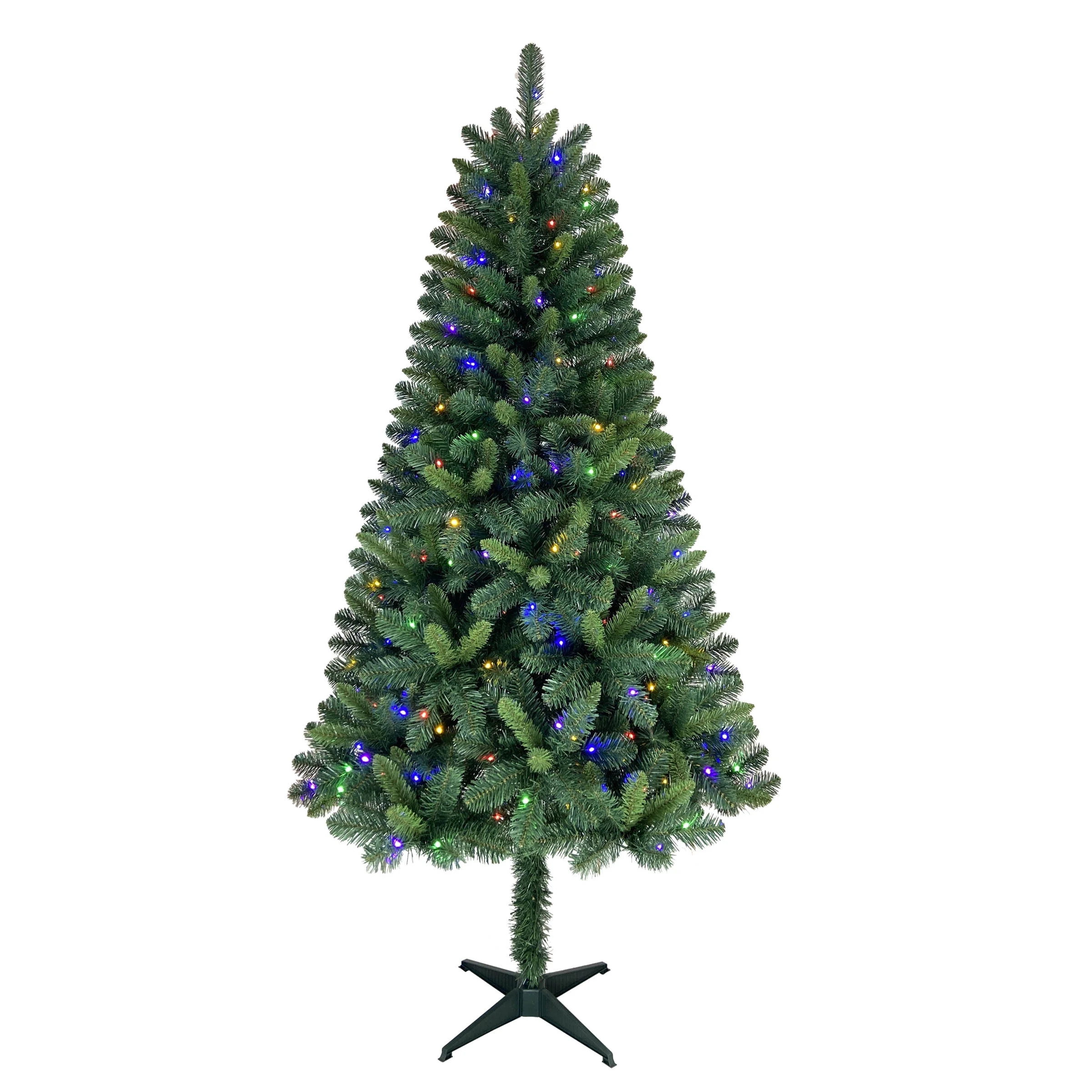 Holiday Time 6.5' Pre-Lit LED Paxton Pine Christmas Tree-Green, 620 branch tips, 200 lights | Walmart (CA)