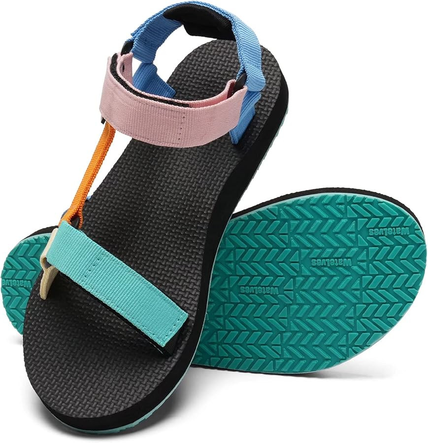 WateLves Womens-Sport-Sandals Outdoor Hiking Sandals with-Arch-Support Comfortable Webbing-Water-... | Amazon (US)