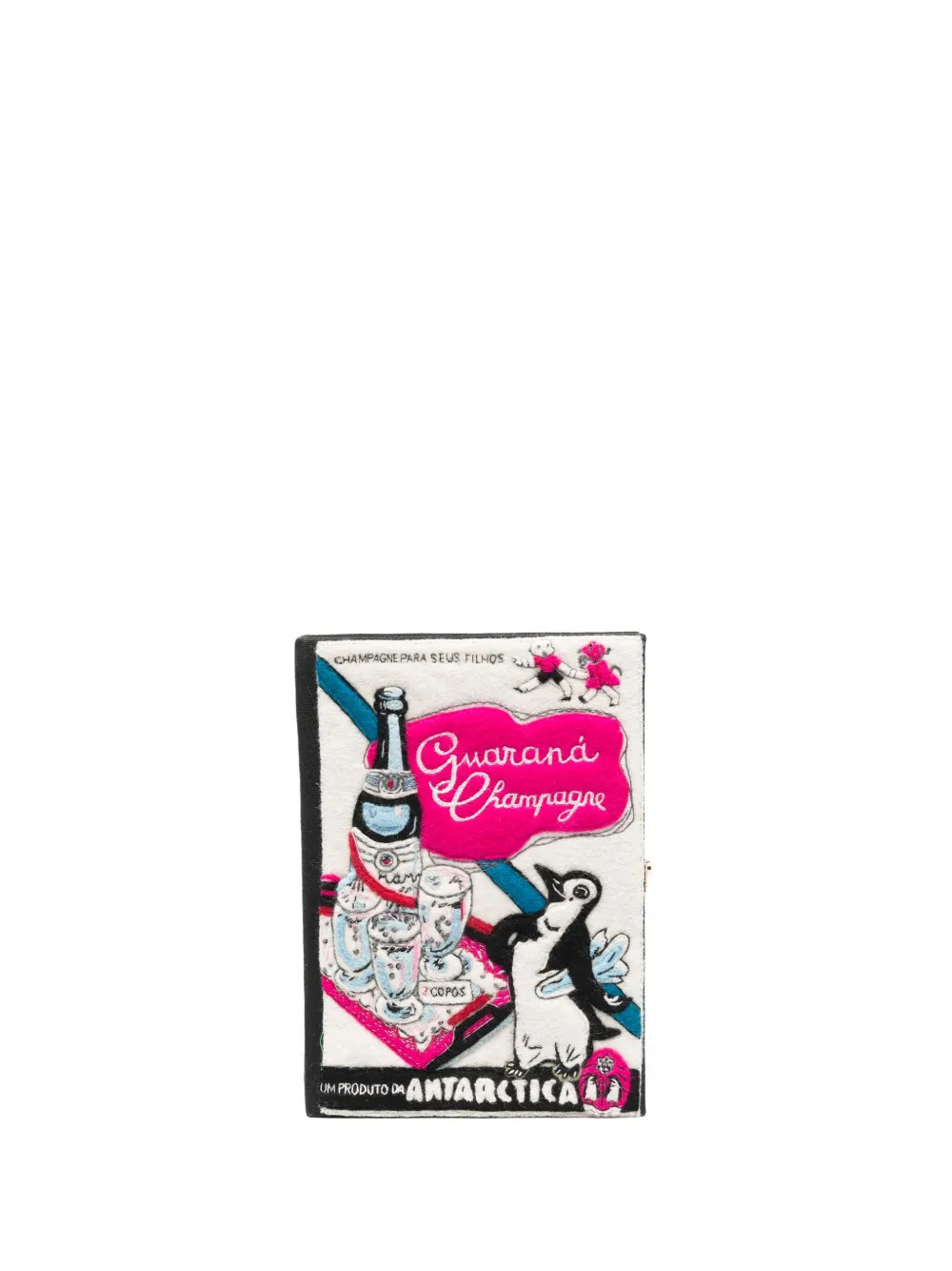 Olympia Le-Tan Guarana Champagne Book Clutch  - Farfetch | Farfetch Global