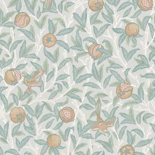 William Morris At Home Bird and Pomegranate Duck Egg Wallpaper | The Home Depot