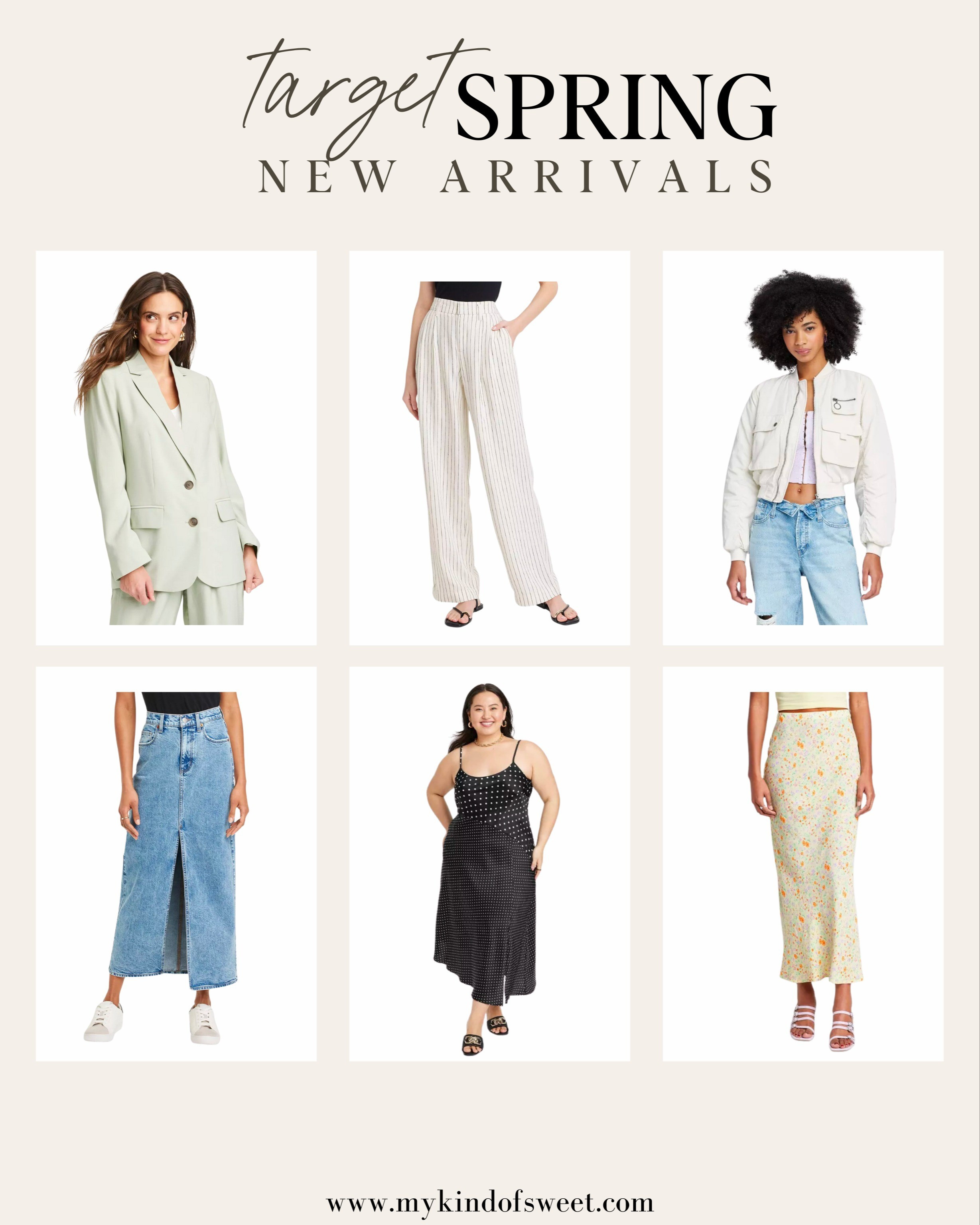 New spring arrivals from Target! Love this denim skirt with a simple tank top and this silky striped dress.

#LTKfindsunder100 #LTKSeasonal #LTKstyletip