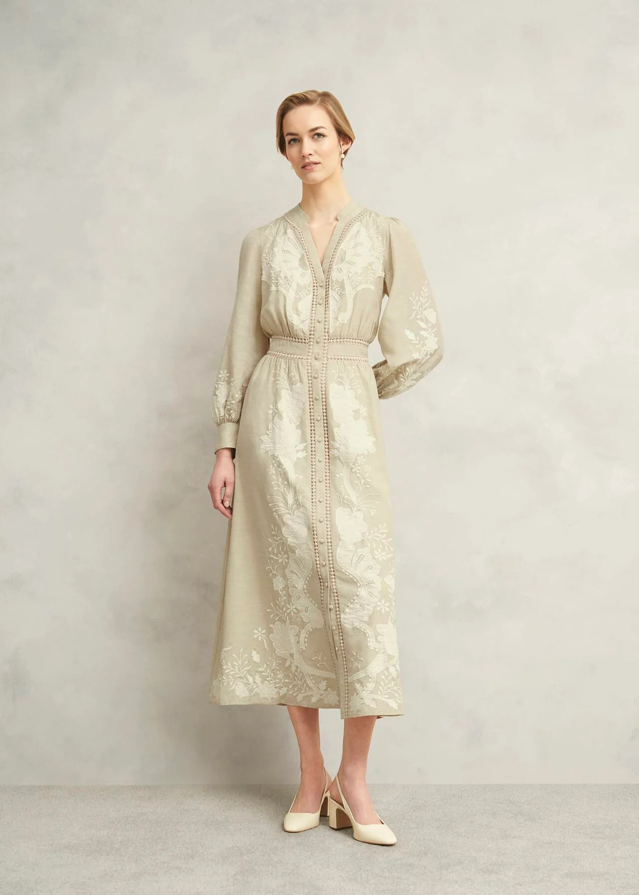 Frida Embroidered Dress | Hobbs UK | | Hobbs