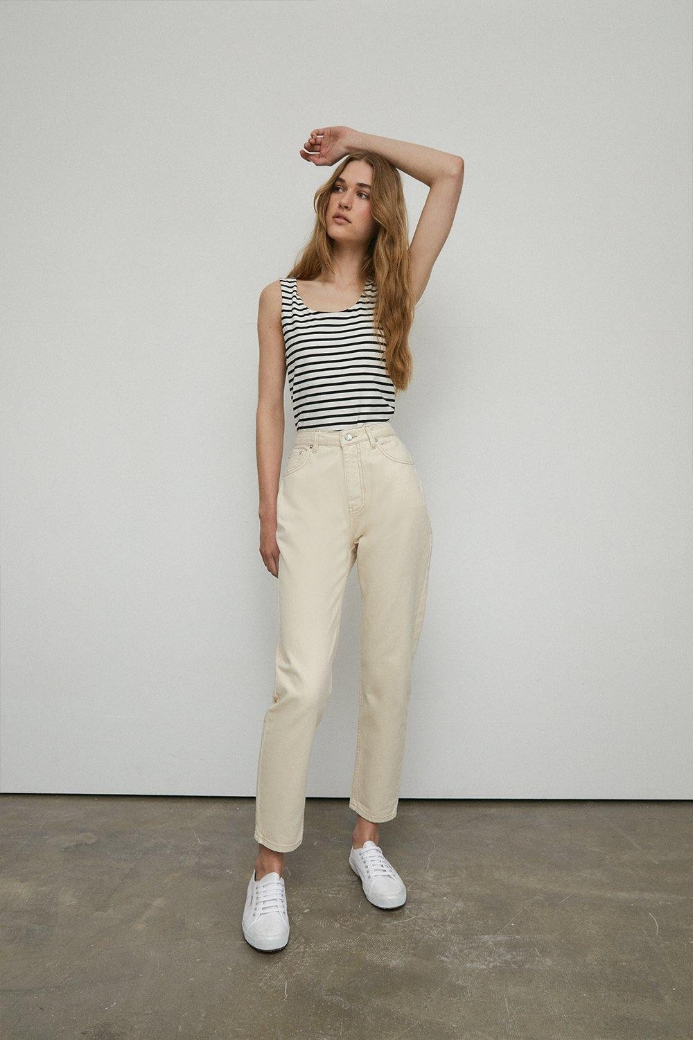 86s Organic Cotton Authentic Mom Jeans | Warehouse UK & IE