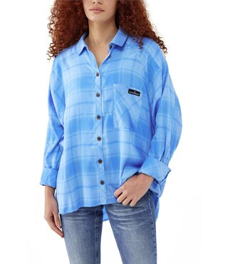 BDG Urban Outfitters Long Sleeve Brendan Checked Woven Shirt | Dillard's | Dillard's